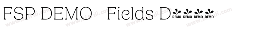 FSP DEMO   Fields D字体转换